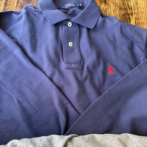 NEW Polo Ralph Lauren Long Sleeve Polo Shirts in NAVY
